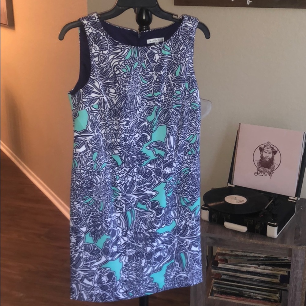 Amanda Lane Floral Dress - 8 petite